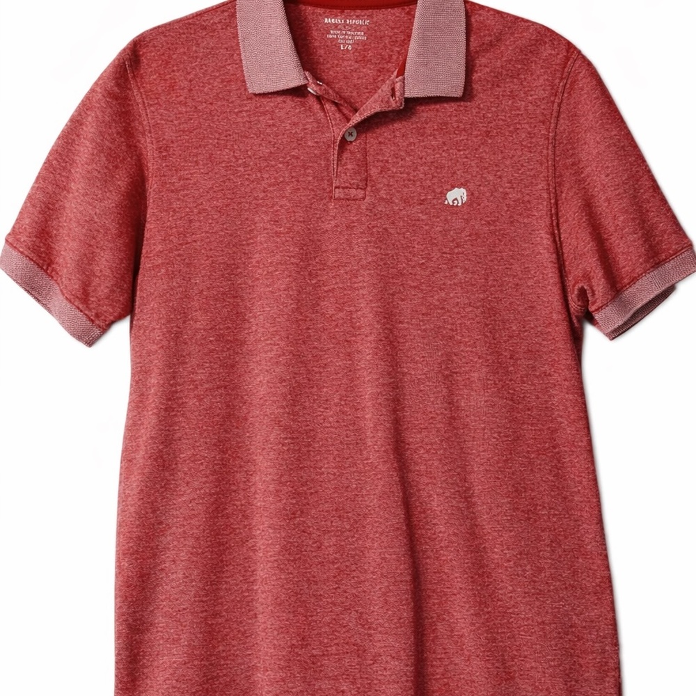 Banana Republic Red Polo Mens L Spring Classic Cotton Preppy Casual